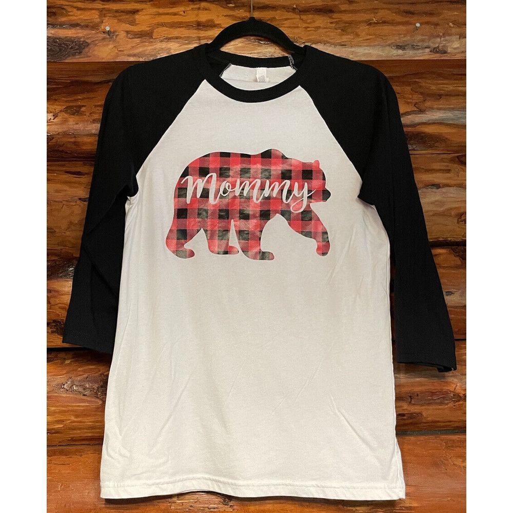 Bella‎ + Canvas "Mommy Bear" Shirt Women's Size Small